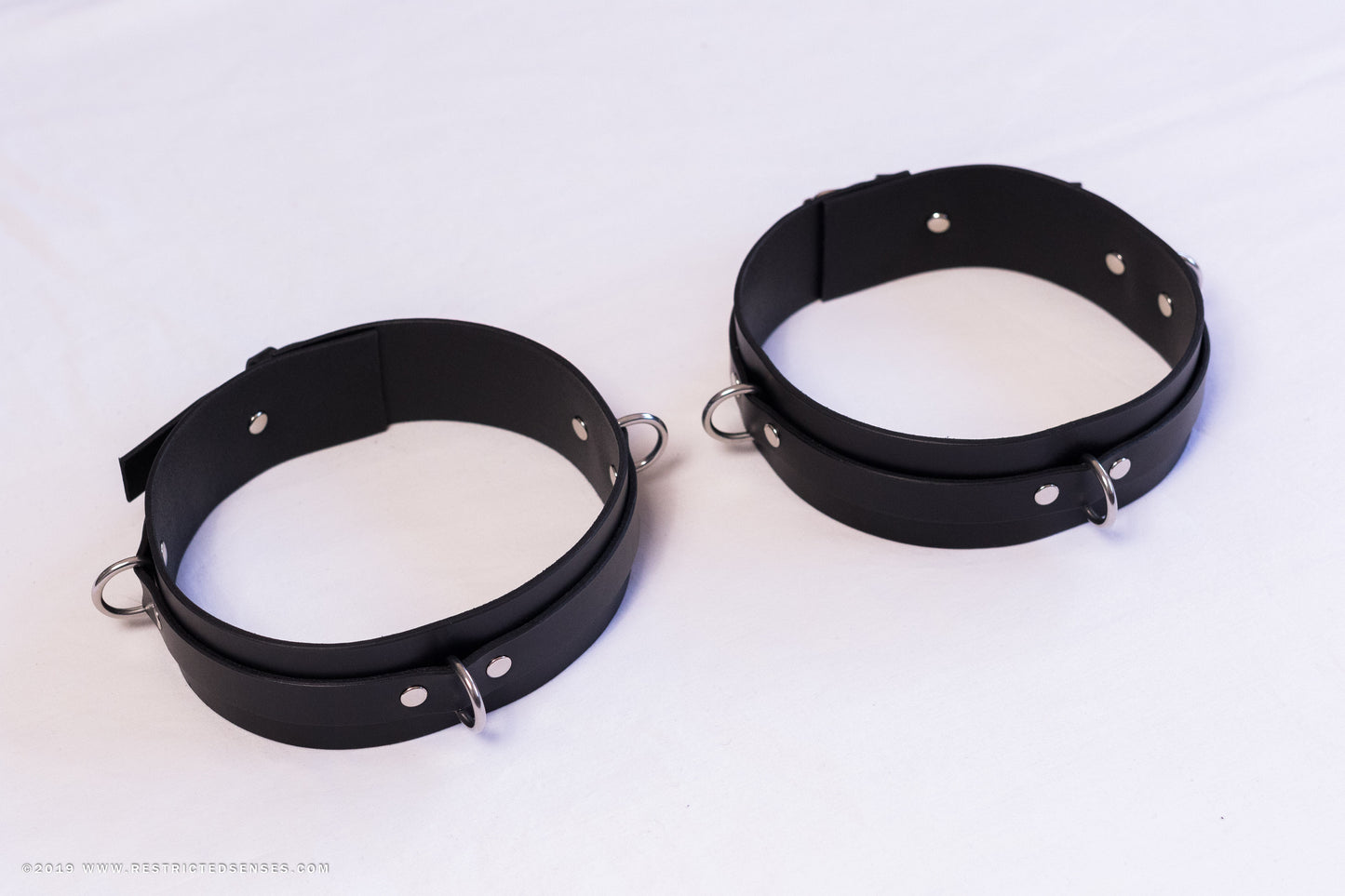 Heavy Duty Leather Bondage Thigh Cuffs