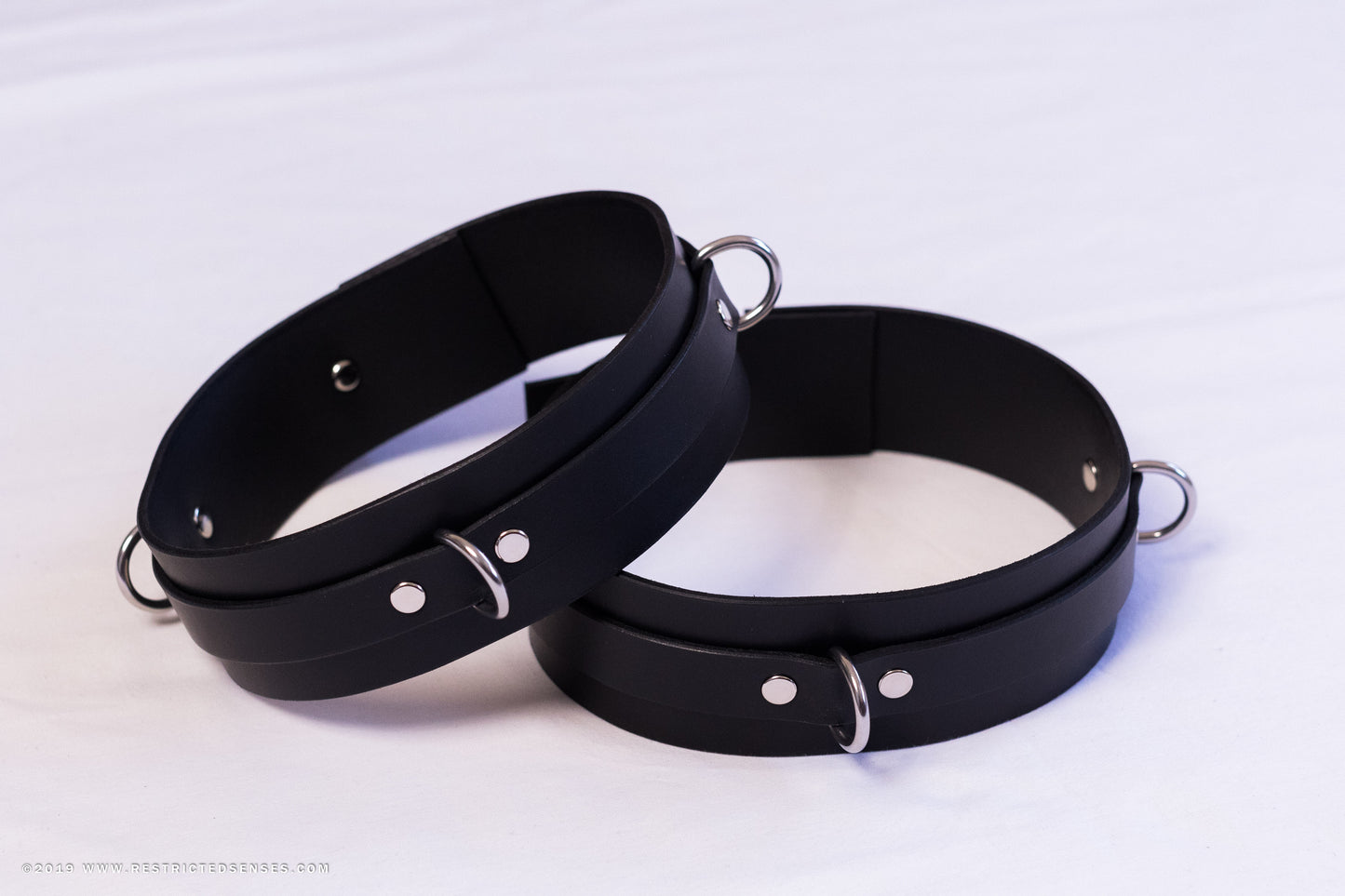 Heavy Duty Leather Bondage Thigh Cuffs