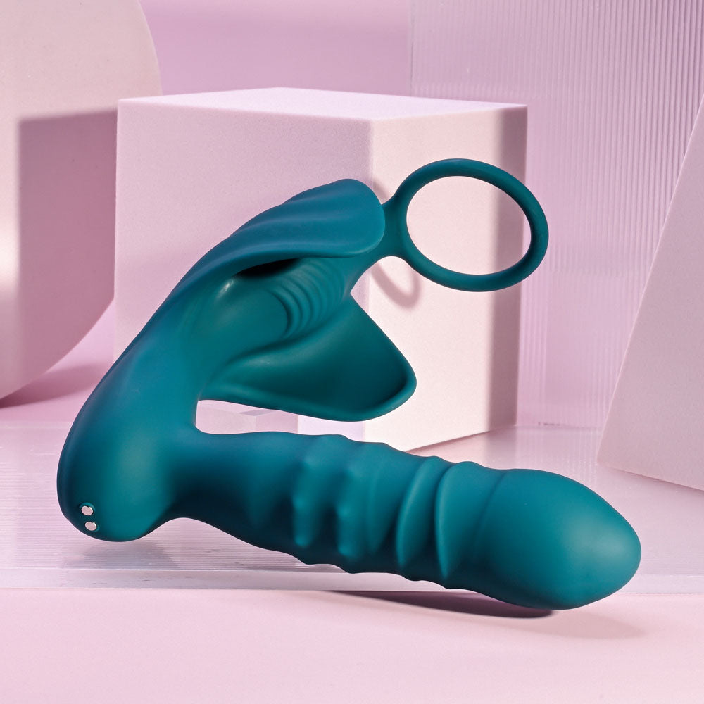 Playboy Pleasure Bring It On Thrusting Plug & Ring