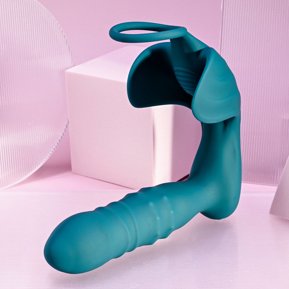 Playboy Pleasure Bring It On Thrusting Plug & Ring