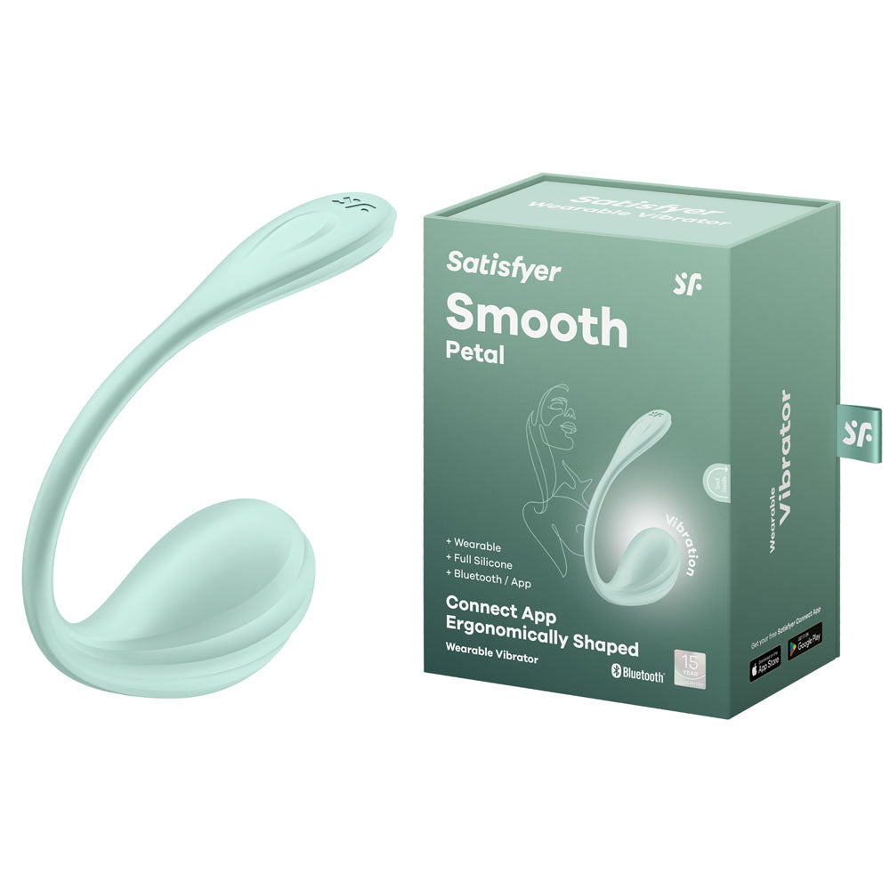 Satisfyer Smooth Petal App Wearable Vibe - Mint