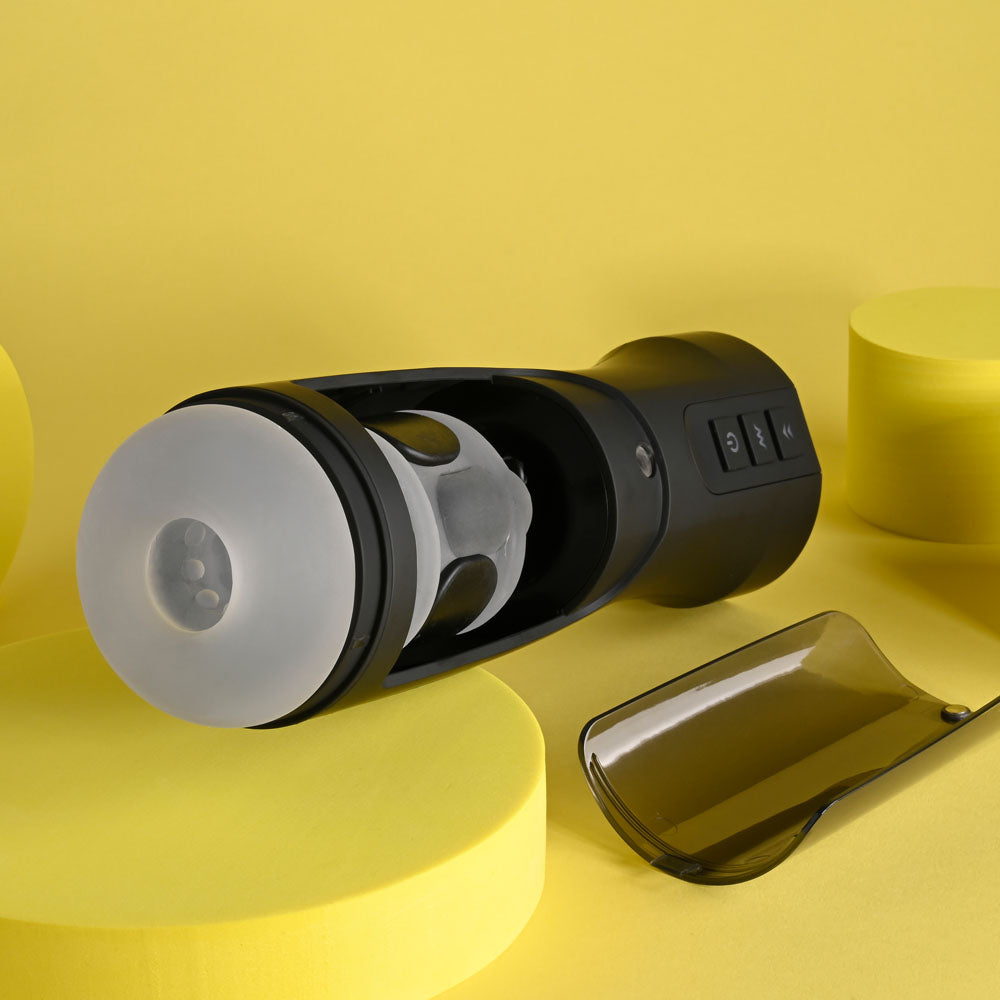 Playboy Pleasure End Game Warming Stroker with UV Stand