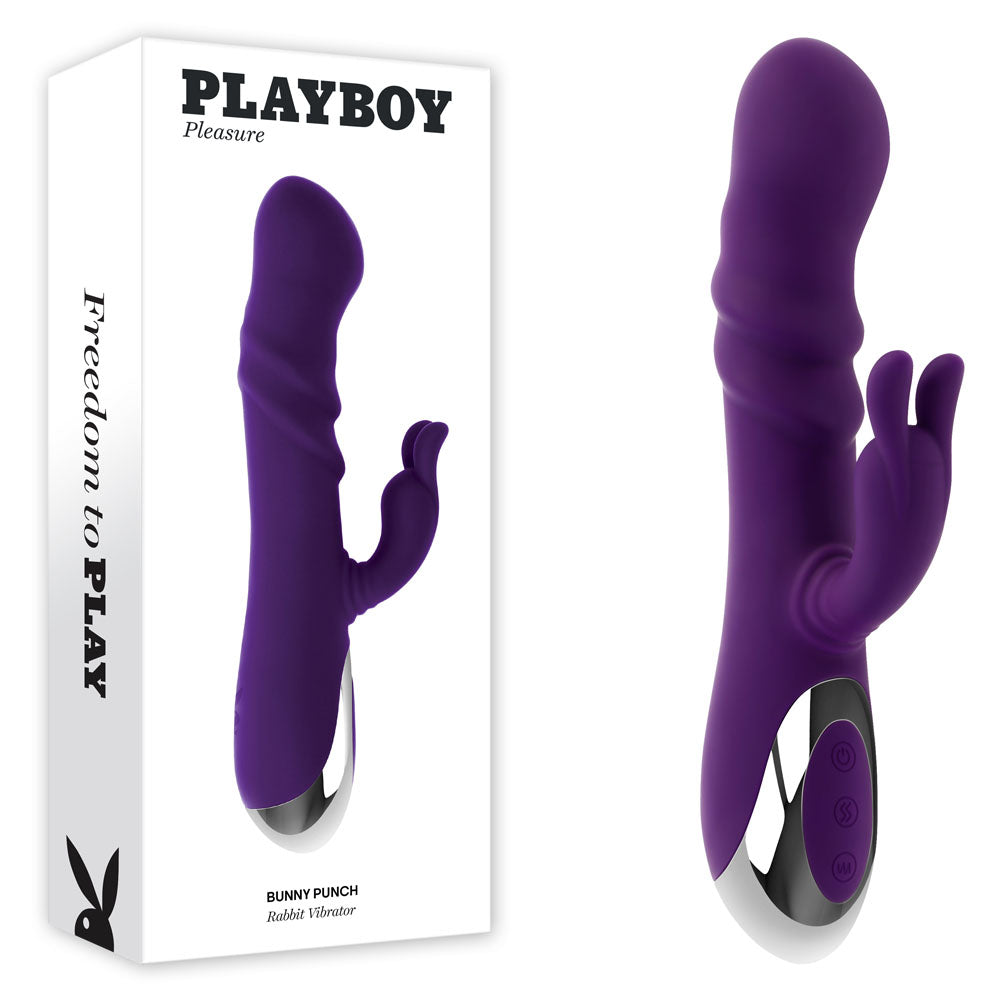 Playboy Pleasure Bunny Punch Twirling Rabbit Vibrator