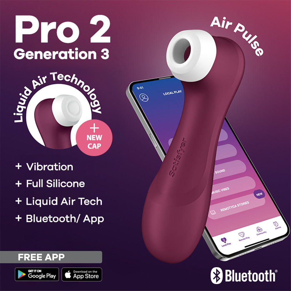 Satisfyer Pro 2 Gen 3 App Control - Wine Red