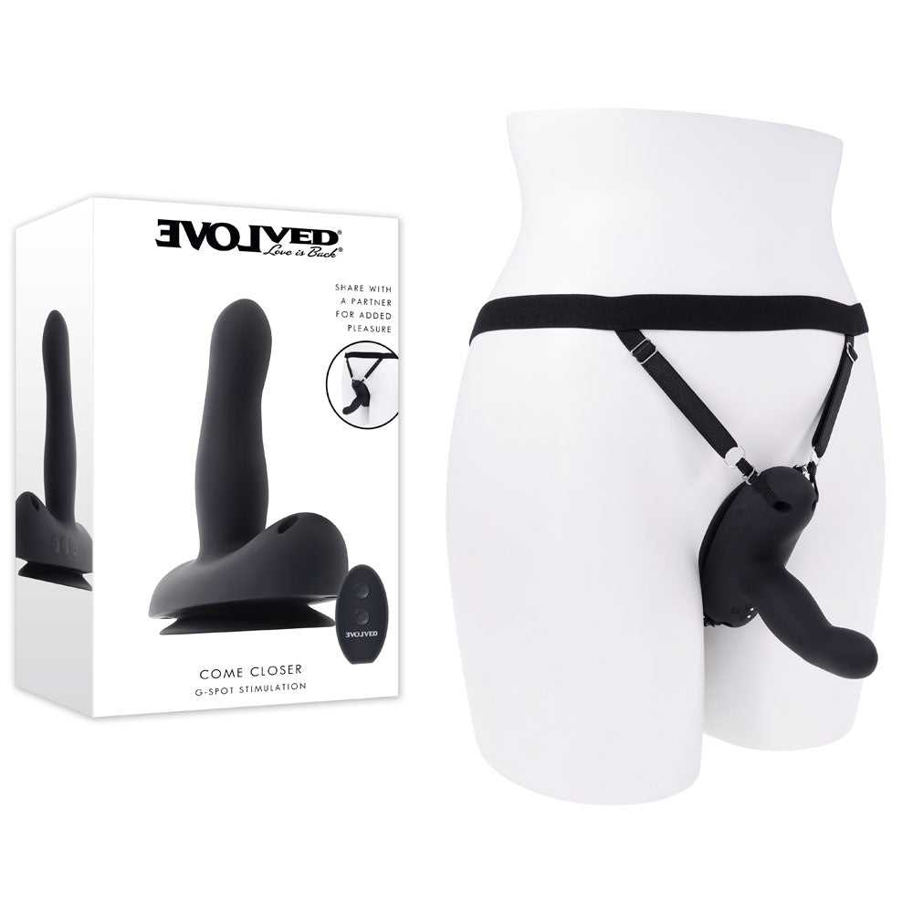 Evolved Come Closer Vibrating Strap-On