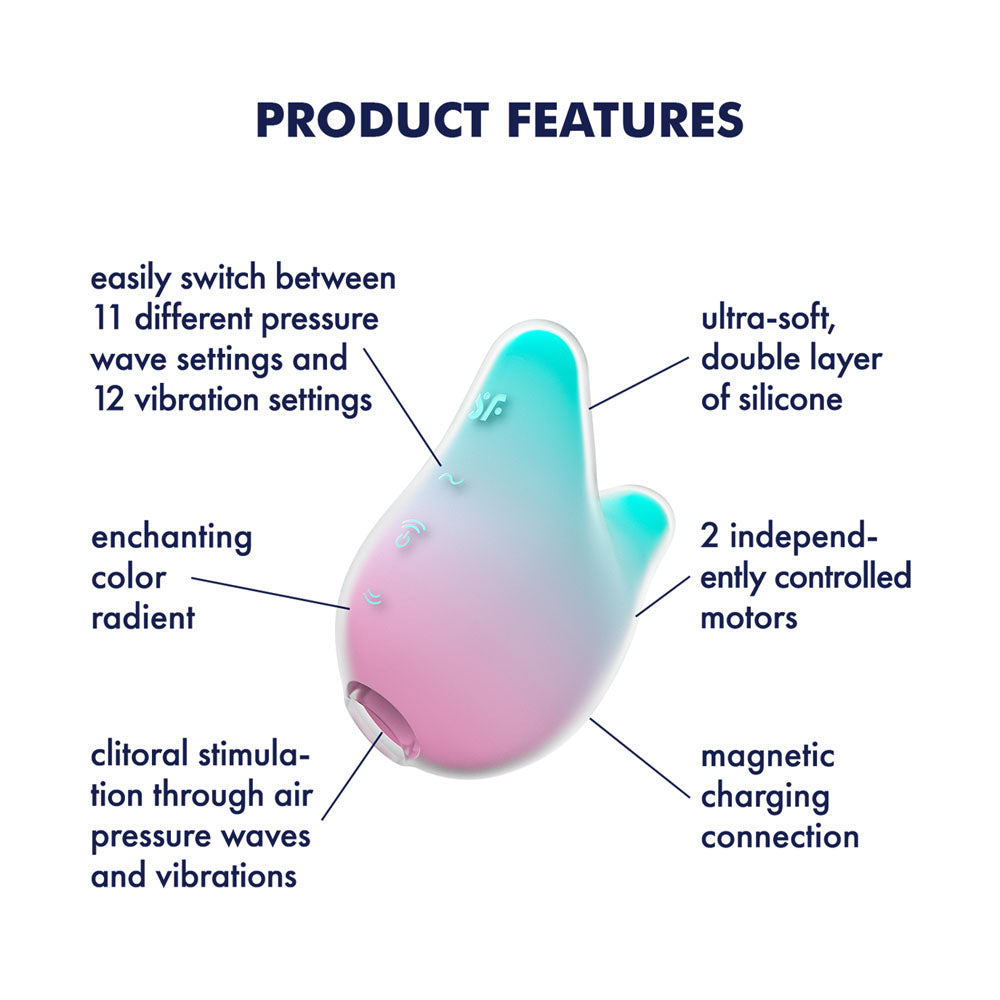 Satisfyer Mermaid Vibes Air Pulse - Mint