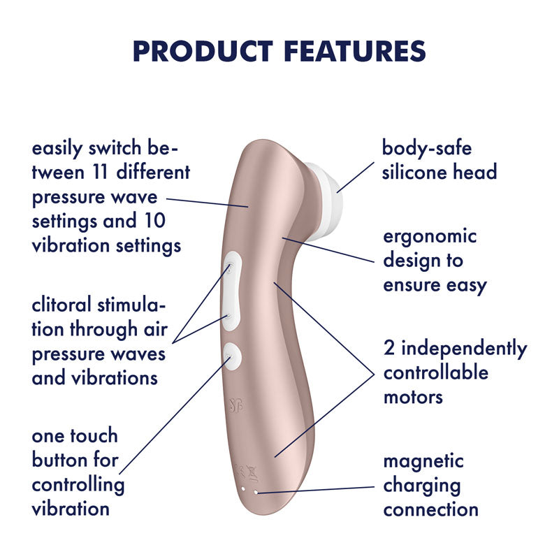 Satisfyer Pro 2+ Air Pulse - Rose Gold
