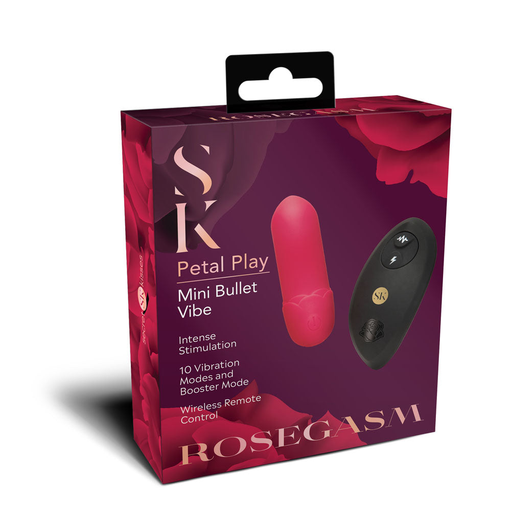 Secret Kisses Rosegasm Petal Play Mini Bullet Vibe