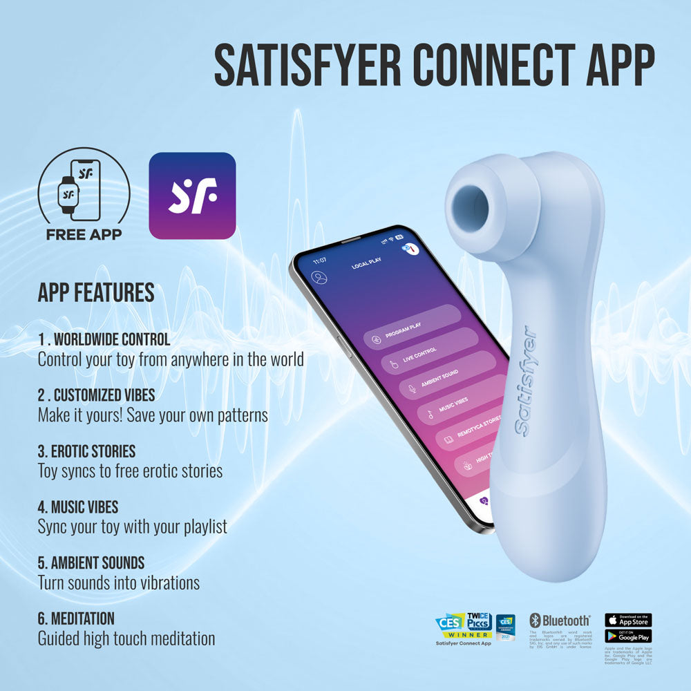 Satisfyer Pro 2 Gen 4 App Control - Serene Blue