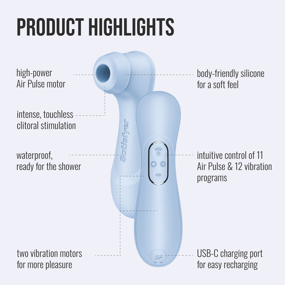Satisfyer Pro 2 Gen 4 App Control - Serene Blue