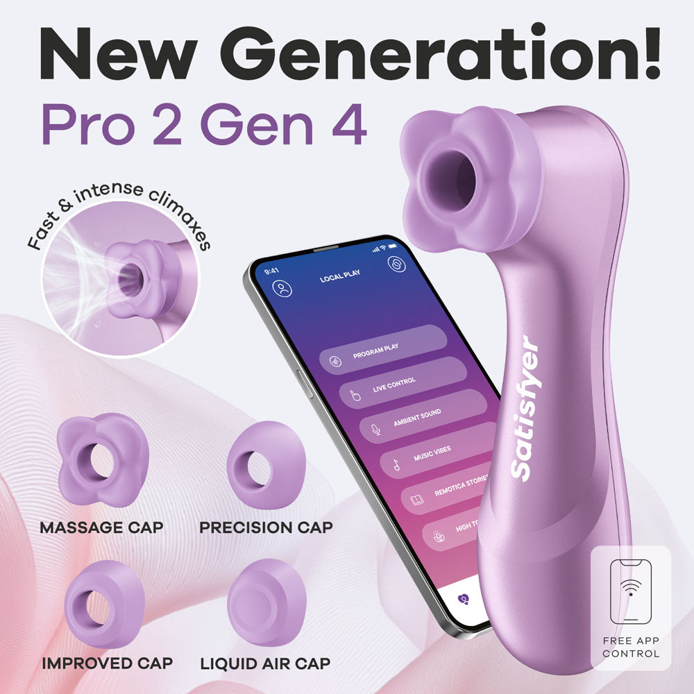 Satisfyer Pro 2 Gen 4 App Control - Amethyst
