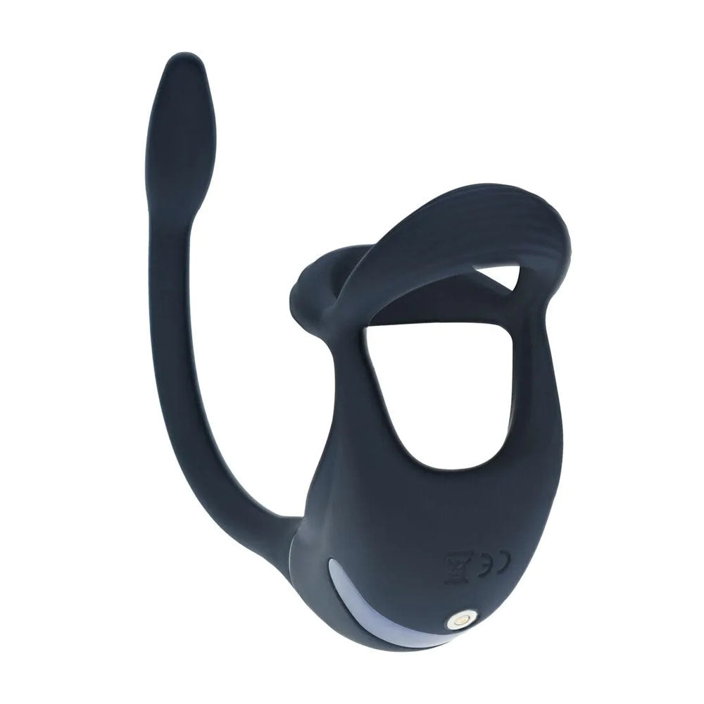 Levelz Remote Vibrating TriO Cock Ring with Plug