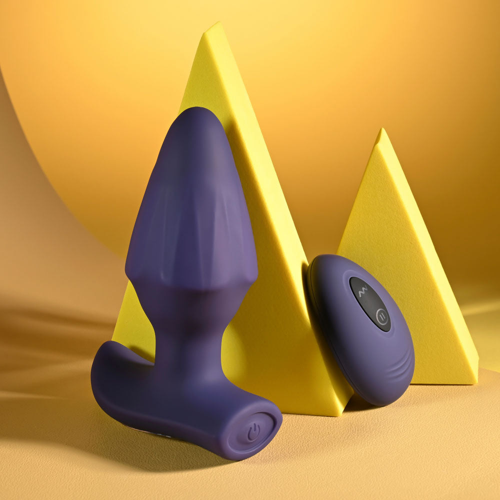 Evolved Starburst Vibrating Butt Plug with Remote
