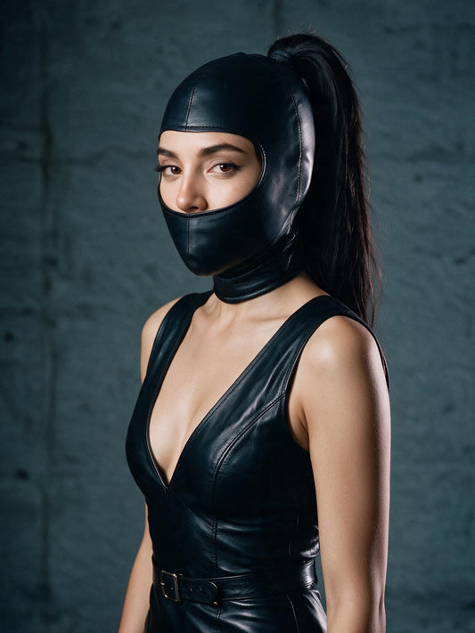 Leather Gwendoline Bondage Hood
